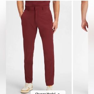 New Fabletics Men’s The Only Pant Size 35 From Boardroom to Barbells Rust